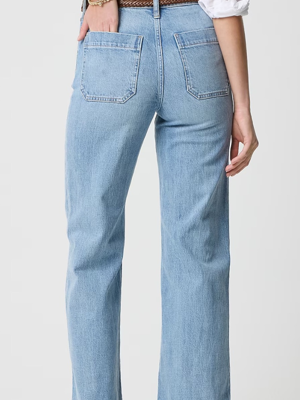 J. Crew Factory Slim wide-leg Sailor jean in all-day stretch - Picture 2 of 10